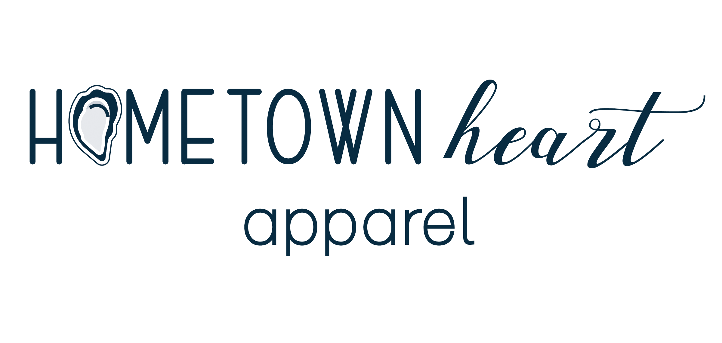 Hometown Hearts apparel Logo Navy 002
